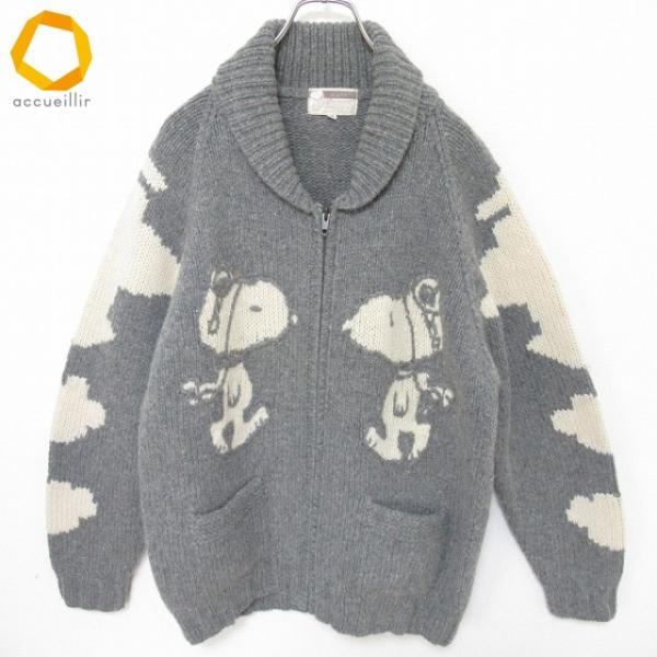 スヌーピー ピーナッツ SNOOPY PEANUTS ヴィンテージ カウチンニット セーター フルジ...