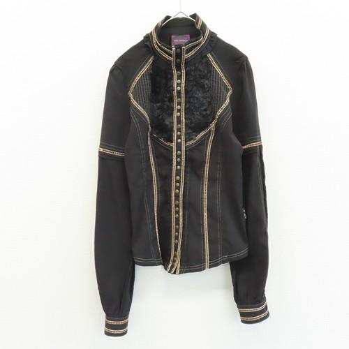 オッズオン OZZON オッズアンジェロ シャツ・ブラウスデザインシャツ デザインボタン [x965...