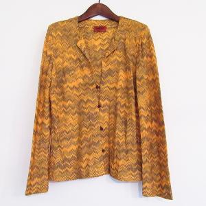 ミッソーニ MISSONI カーディガン ニット 総柄 レーヨン コットン トップス レディース イタリア製 42 マルチカラー snc ミッソーニ MISSONI カーディガン マルチカラー ニット 総柄 半袖