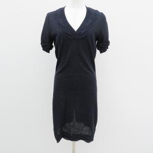 CHANEL #spc シャネル ワンピース 36 黒 ニット 半袖