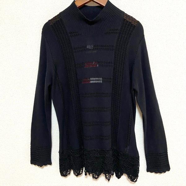 #wnc クリスチャンラクロワ ChristianLacroix ニット セーター L 黒 タグ付き...
