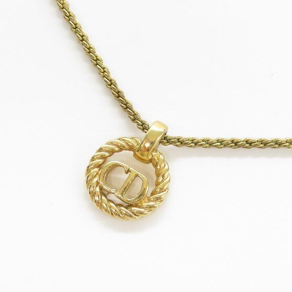 #anza クリスチャンディオール ChristianDior ネックレス ゴールド くすみ CD ...
