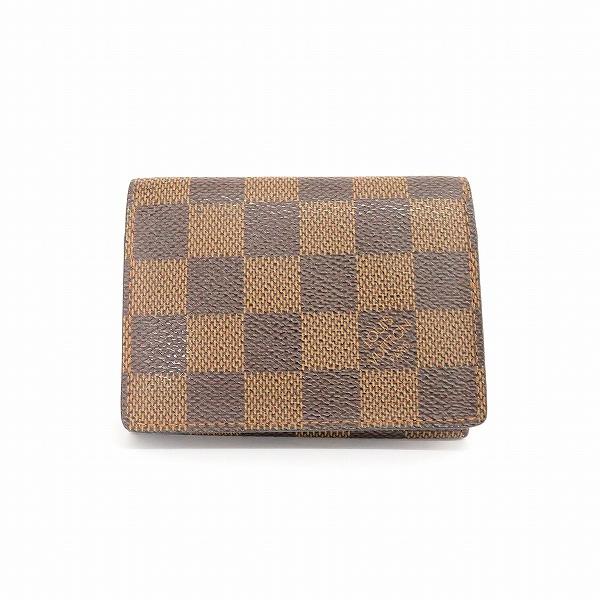 #apze ルイヴィトン LOUISVUITTON 名刺入れ カードケース N62920 ダミエ 茶...