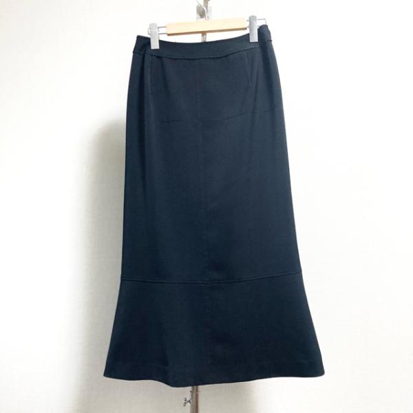 #anc  リツコシラハマ RITSUKO SHIRAHAMA スカート 1 黒 ステッチ レディー...