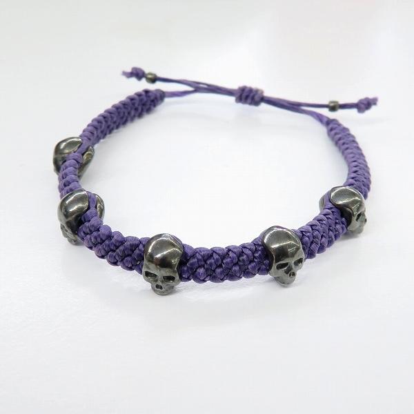 #anza プエルタデルソル PUERTA DEL SOL ブレスレット ワックスコード パープル ...