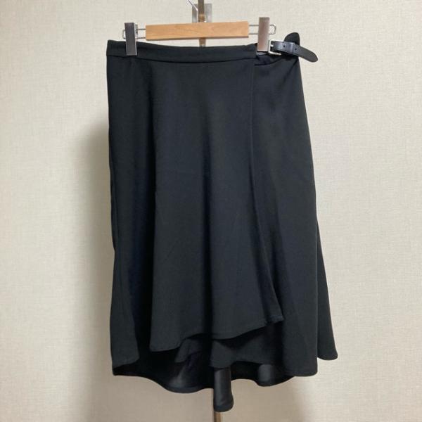 #anc ラルフローレン RalphLauren スカート 4 黒 巻きスカート風 レディース [7...
