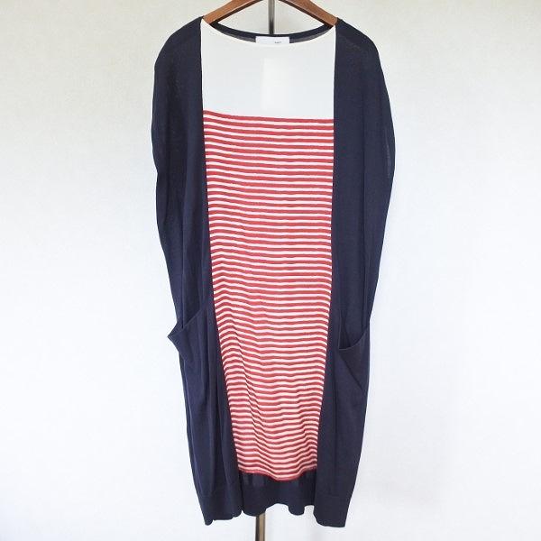 #snc ノット KNOTT トゥモローランド TOMORROWLAND ワンピース 1 紺 白 赤...
