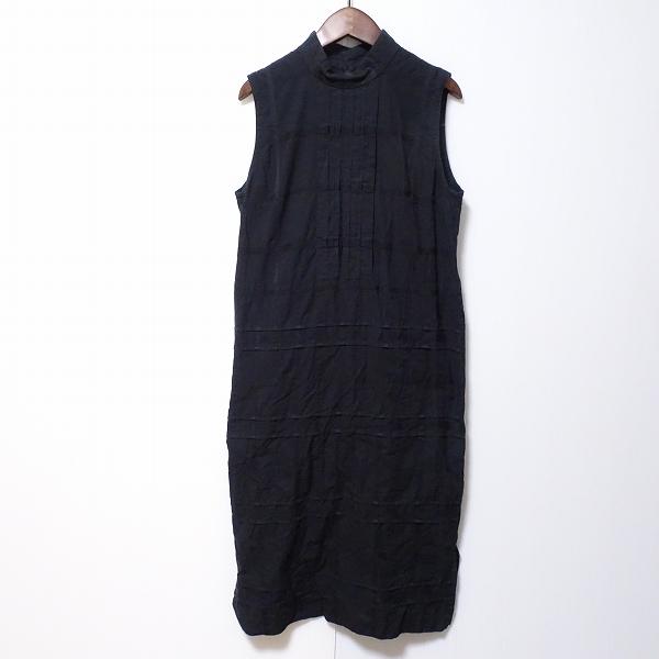 #spc イッセイミヤケハート ISSEIMIYAKE Haat ワンピース 2 紺 ノースリーブ ...