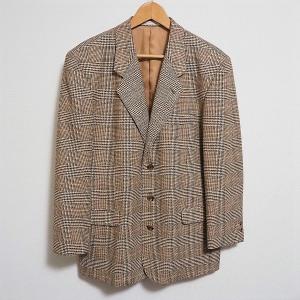 メンズ　Papas ウールジャケット 46 (M) マイクロクールドットモナリザ ジャケット （テーラードジャケット