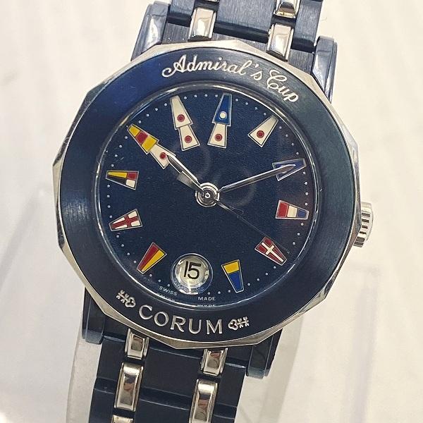 #anw コルム CORUM 腕時計 アドミラルズカップ 39.130.30.V585 ネイビー文字...