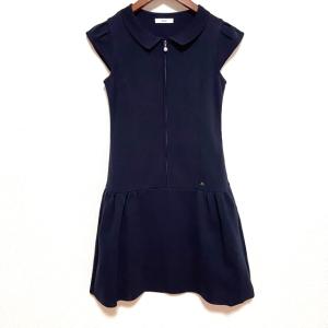 Rene ストライプワンピース　34 Rene 「Rene」 ストライプ柄ノースリーブワンピース 34 ブルー