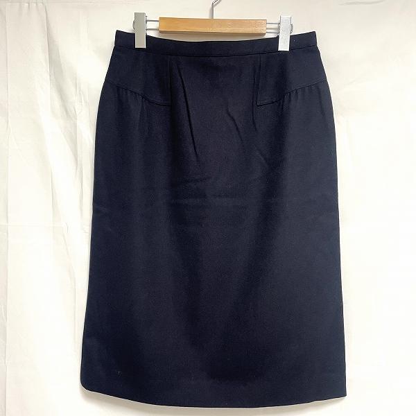#wnc レリアン Leilian スカート ロング 大きいサイズ ウール 13+ 紺 レディース ...
