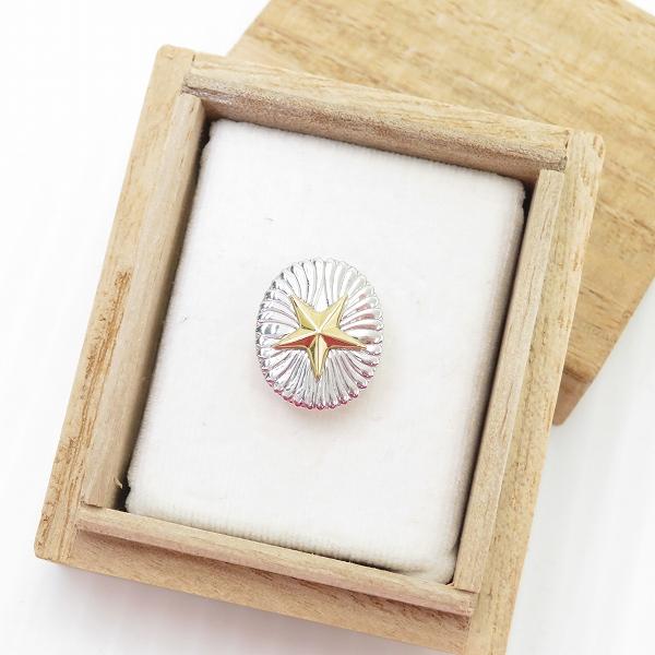 #anzj 陸軍大学校卒業徽章 ピンブローチ バッジ レプリカ K18WG YG 桐箱付き メンズ ...