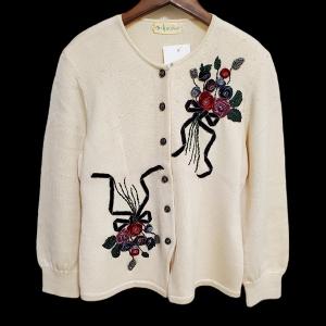 snc アトリエサガン ATELER SAGAN カーディガン M 水色系 ニット 半袖