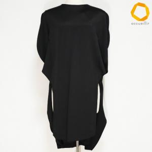 #anc ジバンシィ GIVENCHY ワンピース 36 黒 チュニック 無地 バックジップ タグ付き レディース [802747]