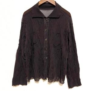 wnc レオナールスポーツ LEONARD SPORT ニット セーター 40 紺 水色 花