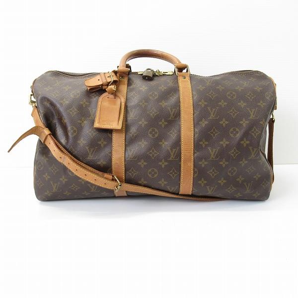 #apb ルイヴィトン LOUISVUITTON ボストンバッグ 茶 モノグラム キーポル50 レデ...
