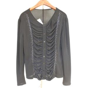 anc イタリヤ 伊太利屋 カーディガン ニット 9A2 グレー オレンジ 青