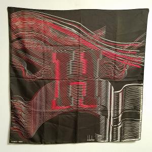 CHANEL（シャネル） #apzs スカーフ 黒 マルチ シルク ビジュー柄 宝石