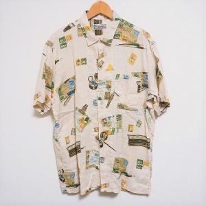 papas リネン　赤と白のストライプ 半袖シャツ papas リネン 赤と白のストライプ 半袖シャツ 楽天市場】【中古