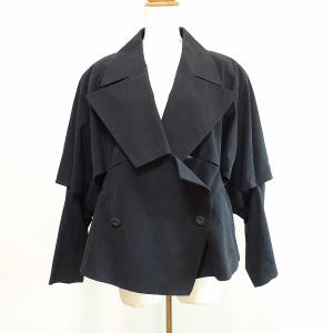 #apc イッセイミヤケ ISSEYMIYAKE ジャケット M 黒 変形 ブルゾン レディース [821838]