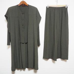 YOSHIE INABA（ヨシエ イナバ） #anc スカートスーツ 9 黒系 シルク混