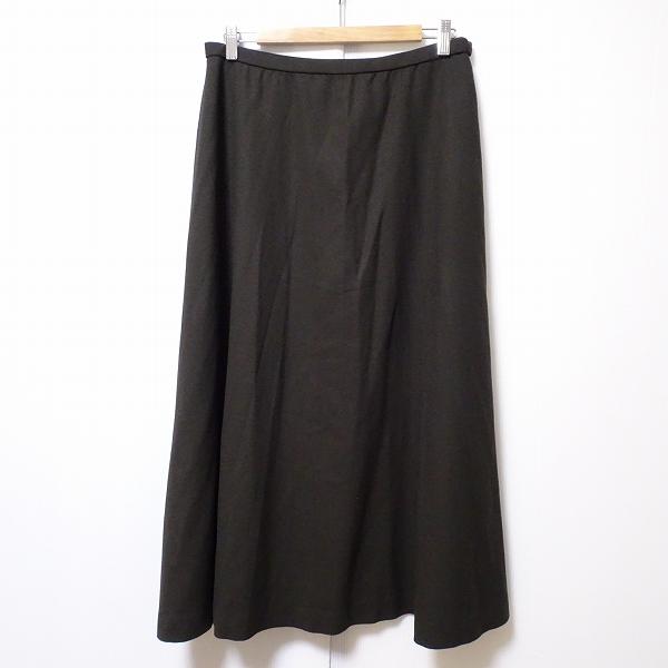 #anc レリアン Leilian スカート 13+ こげ茶 ロング フレア 大きいサイズ 美品 タ...