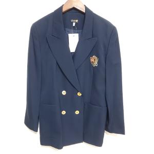 wnc インポートロッサ import Rossa コート 44 黒 刺繍 ロング 大きい