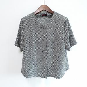 LEONARD（レオナール） #sxc カットソー 38 水色 黄色 花柄 シルク