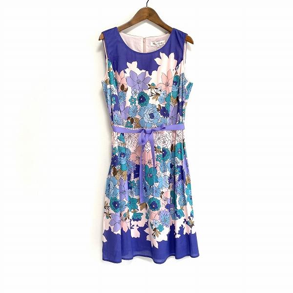 #snc スーパービューティー Super Beauty ワンピース 44 紫 ピンク ノースリーブ...