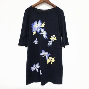 wnc マックスマーラ Maxmara STUDIO ワンピース 42 黒 ウール 無地