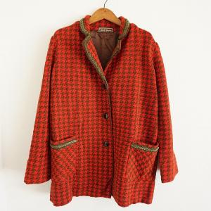 斉藤都世子 #wnc サイトウトヨコ コート 黒 ピンク 千鳥格子 ポンチョ