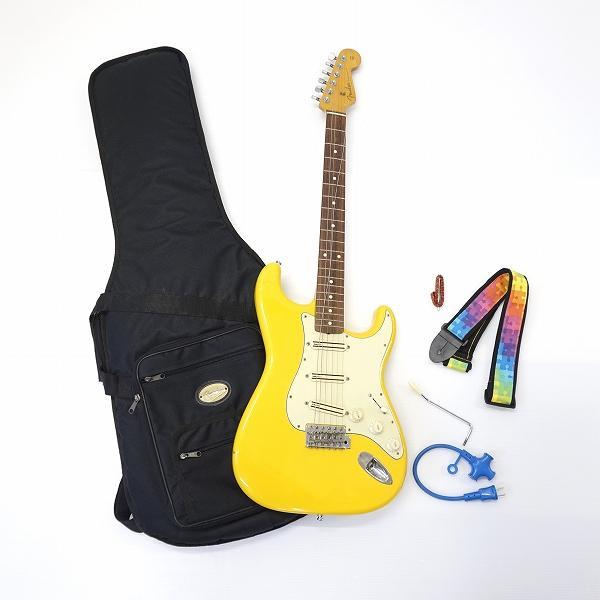 #ane フェンダー Fender ストラトキャスター エレキギター Yellow White Di...