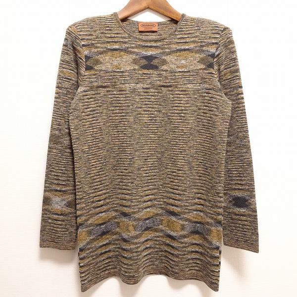 #wnc ミッソーニ MISSONI セーター・ニット ベージュ 黒 グレー イタリア製 レディース...