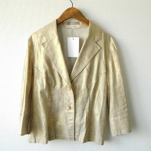 美品　インポートロッサ　テーラードジャケット　花柄刺繍　ステッチ　42￼ インポートロッサレディースジャケット42