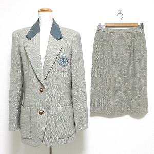 anc バーバリー BURBERRY スカートスーツ ベージュ 黒 セットアップ