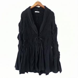 #apc イッセイミヤケ ISSEYMIYAKE カーディガン 2 黒 レディース [856279]