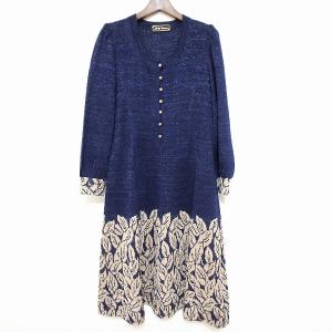 斉藤都世子 #wnc サイトウトヨコ ワンピース ピンク グレー ニット