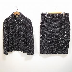 レリアン Leilian ヴィンテージ レトロ スーツ チェック leilian - レリアン セットアップ 上下セット ダブルジャケット