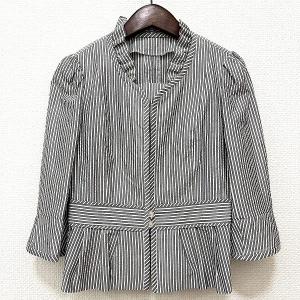 ★高級品★レジァンス★REGENCE★花柄★ジャケット★ anc レジァンス REGENCE ジャケット 40 黒 白系 チェック 花柄