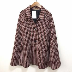 DAKS ダックス パイルコート 長袖 チェック 肩パッド入り 日本製