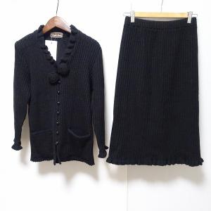 wnc セリーヌ CELINE セットアップ ツーピース 38 茶 コーデュロイ