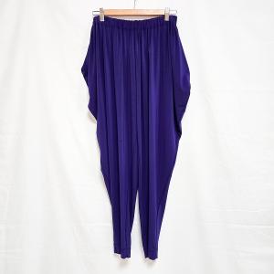 #apc イッセイミヤケ ISSEYMIYAKE パンツ 2 青系 サルエルパンツ ワイド レディース [865494]