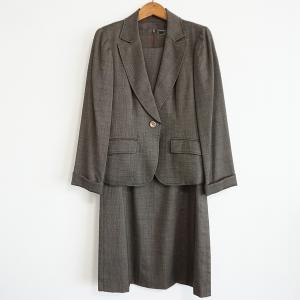 レリアン Leilian スーツ セットアップ ノーカラー ジャケット