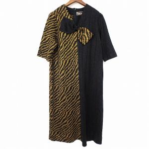 フォクシーニューヨーク 40576 ワンピース 40 イエロー DRESS TIMELESS