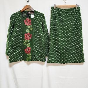 斉藤都世子 #wnc サイトウトヨコ セットアップ ツーピース 濃紺 紫 黄