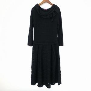 D39 FENDI フェンディ ベロア調 レディース パンツ ◇ 40 ブラック  