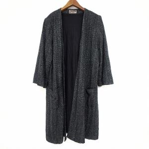 斉藤都世子 #wnc サイトウトヨコ コート 紺 紫 緑系 ニット ラメ