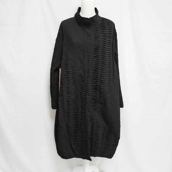 #anc ART MIX モユルセンソユニコ 萌 sensounico コート 黒 ピンタック スタ...