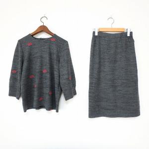 wnc サイトウトヨコ 斉藤都世子 ワンピース 黒 シルバー ニット ラメ